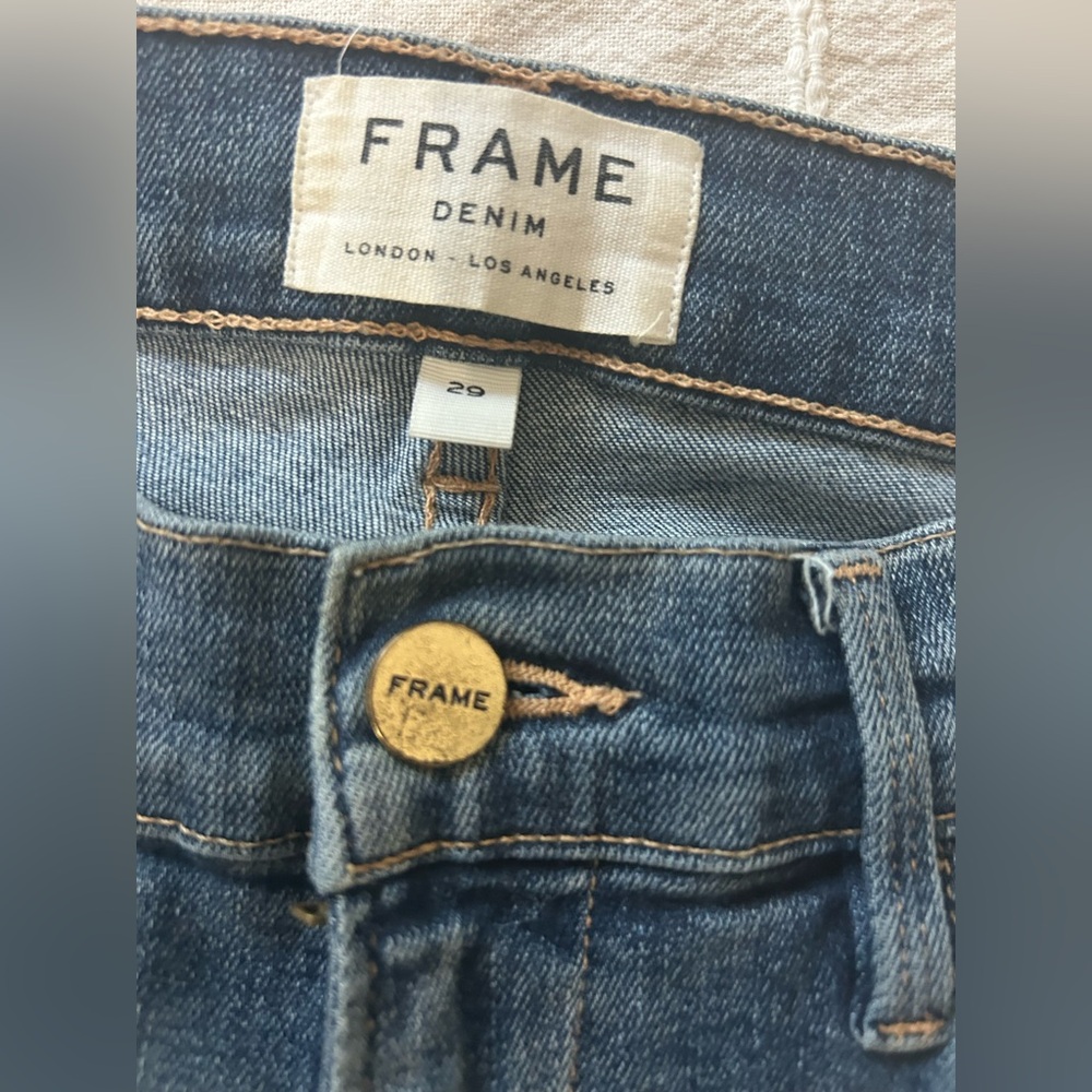 Frame Denim Le High Skinny raw hem size 29 - Picture 3 of 3